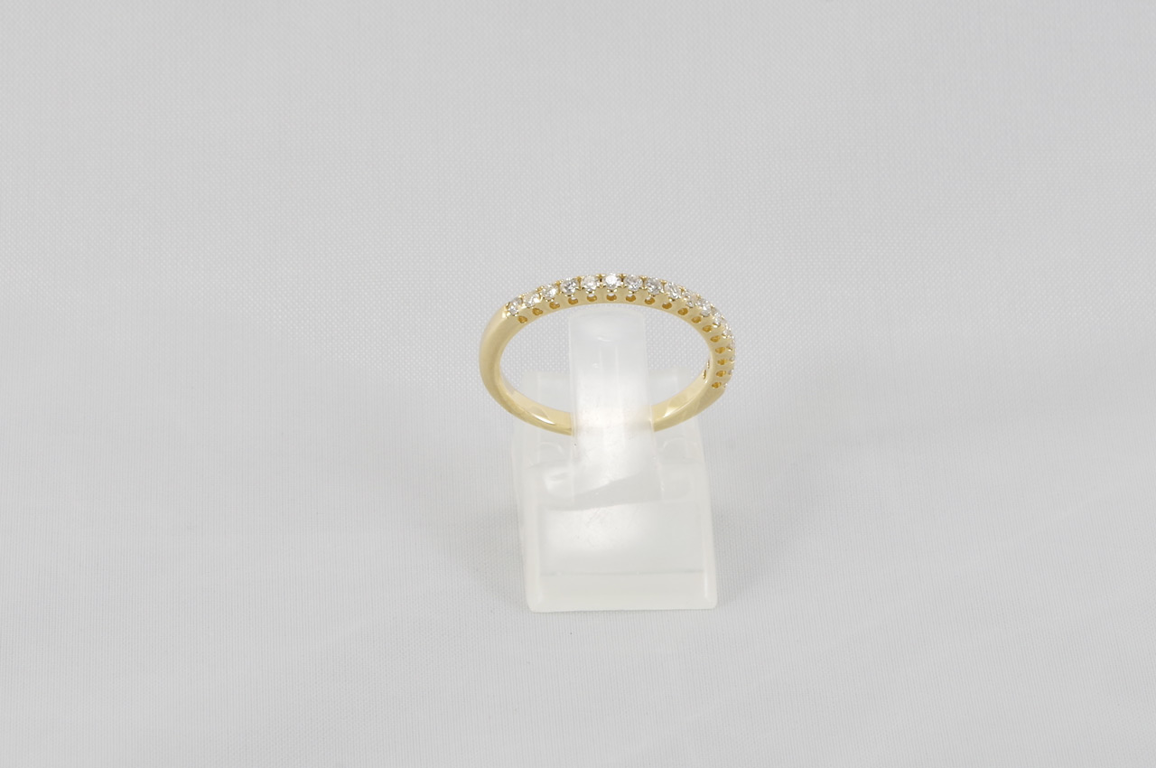 Yellow Gold Diamond Anniversary Stacker Ring 