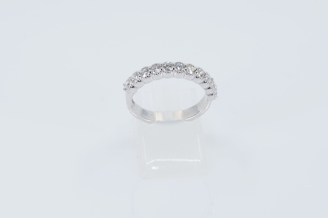 14k White Gold Diamond Anniversary Band Thumbnail